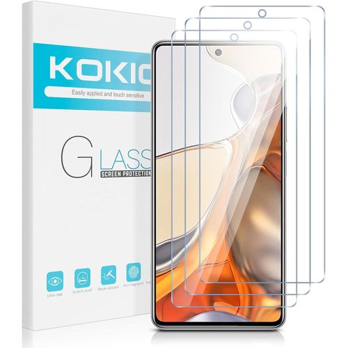 3 Pièces Verre Trempé Pour Xiaomi 11t / 11t Pro 5g -6.67"", Film Protection Écran Pour Xiaomi 11t 5g, 0,33mm Hd Ultra Transparent,Dureté 9h Glass,Anti Rayures,Sans Bulles D'air