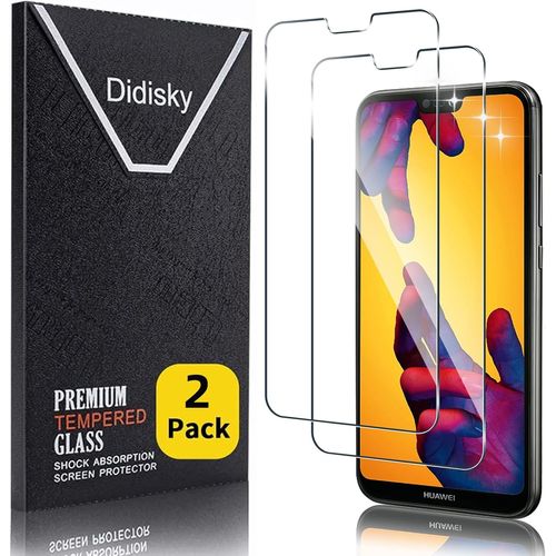 Lot De 2 Verre Trempé Pour Huawei P20 Lite, Film Protection Écran, Anti Rayures, Dureté 9h, Pas De Bulles, Haute Définition
