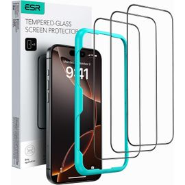 Kal-3 Pièces Verre Trempé Pour Iphone 16 Pro, Protection D'écran Avec Outil D'installation Facile, Dureté 9h, Qualité Militaire, Transparent Hd, Résistant Aux Rayures
