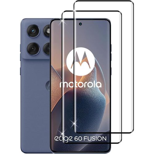 Cauc-Pour Motorola Moto Edge 60 Fusion/ 60 Pro/ 60 Verre Trempé, 2 Pièces 9h Dureté Hd Protecteurs D'écran, 3d Couverture Complète Anti-Rayures Sans Bulles Film Protection Écran