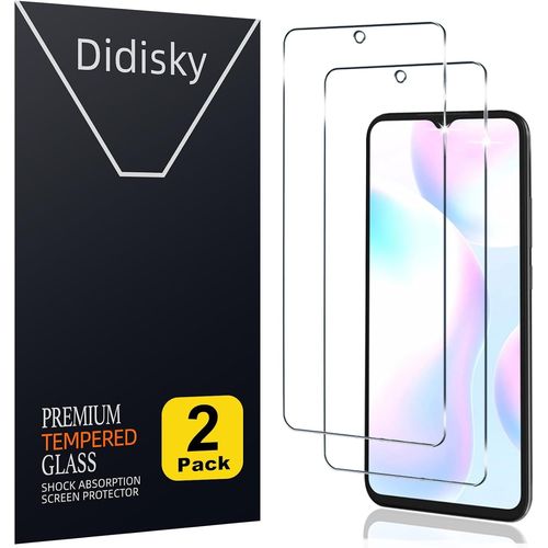 Protecteur Verre Trempé Pour Xiaomi Redmi 9a, Redmi 9c, Redmi 10a, Film Protection Écran [Lot De 2] Résistance Aux Rayures, Dureté 9h, Pas De Bulles, Haute Définition, Facile À Utiliser