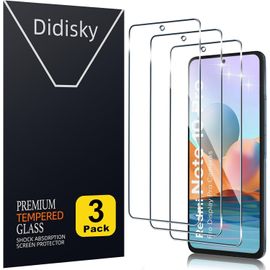 Lot De 3 Protecteur Verre Trempé Pour Xiaomi Redmi Note 10 Pro,Film Protection Écran,Dureté 9h,Pas De Bulles,Haute Définition