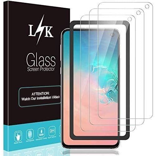 L¿K 3 Pièces Protection Écran Pour Samsung Galaxy S10e - Dureté 9h Haute Définition Courbe 3d Installation Facile Du Cadre D'alignement Verre Trempé Film Protection