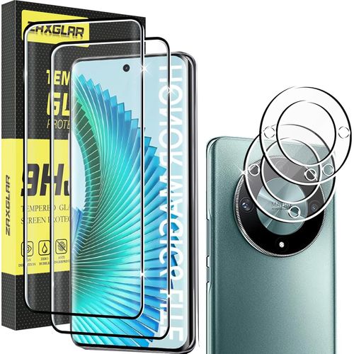 Verre Trempé Pour Honor Magic 6 Lite 5g.2 Pièces Protecteurs D'écran + 2 Pièces Caméra Arrière Protecteur. Ultra Résistant Vitre Protecteur. Clarté Hd. Sans Bulles. Anti-Rayures