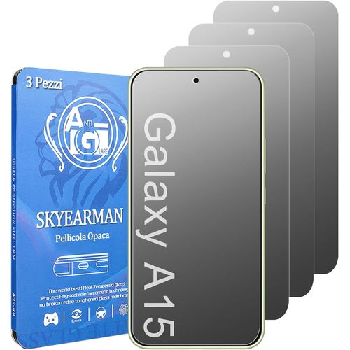 3 Pièces Mat Verre Trempé Pour Samsung Galaxy A15 5g / 4g Film Protection Écran Ultra Résistant Anti-Rayures Anti-Empreintes Pour Samsung Galaxy A15 5g / A15 4g, 6.5