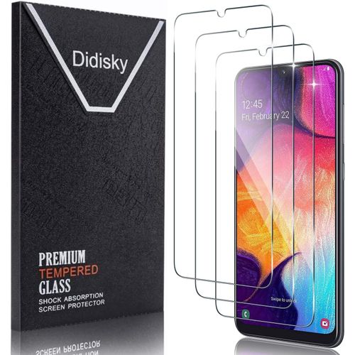 Pack Of 3 Tempered Glass Screen Protector For Samsung Galaxy A50, Scratch Resistance, 9h Hardness, No Bubbles, High Definition