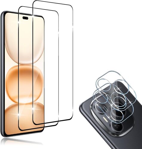 Compatible With Honor Power Screen Protector,2 Pieces Tempered Glass [3d Full Coverage] + 2 Pieces Camera Protector,9h Hardness Hd Bubble-Free Anti-Scratch Screen Protector