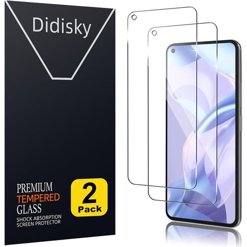 Lot De 2 Protecteur Verre Trempé Pour Xiaomi Mi 11 Lite 4g / 5g /5g Ne, Film Protection Écran, Dureté 9h, Pas De Bulles, Haute Définition