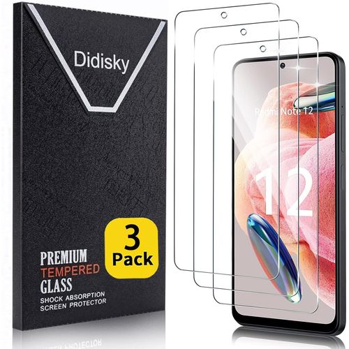 Lot De 3 Protecteur Verre Trempé Pour Xiaomi Redmi Note 12 4g/5g, Film Protection Écran, Dureté 9h, Pas De Bulles, Haute Définition[Tre891958]