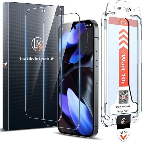 Pour Verre Trempé Google Pixel 9/Pixel 10, Ensemble De 2 Protecteurs D'écran En Verre Trempé Hd + 1 Outil D'installation Sans Poussière, Écran Hd, Anti-Rayures, Installation Facile