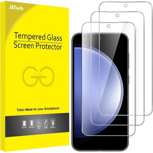 Sjzg-Verre Trempé Pour Samsung Galaxy S23 Fe 6,4 Pouces, Compatible Id D'empreinte Digitale, Film Protection Écran, Hd Transparent, 3 Pièces