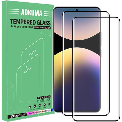 KAL-Xiaomi Redmi Note 14 Pro 4G/Poco M7 Pro/Poco F5 Pro 3D Verre Trempé, [Lot De 2] 3D Protections D'Écran Redmi Note 14 Pro[0.26Mm][Extrêmement Résistant Aux Rayures][Haute Définition]