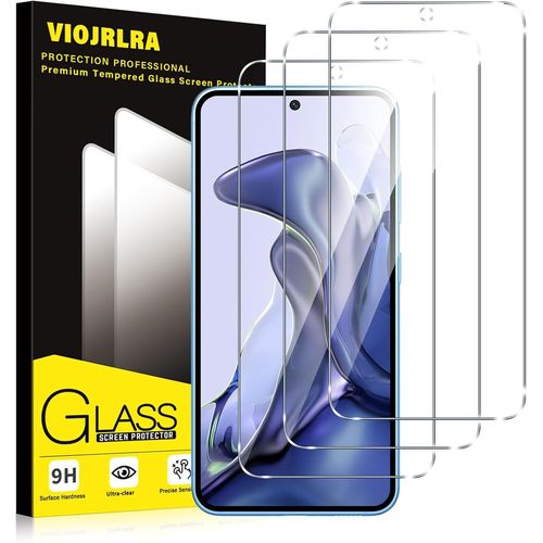 Verre Trempé [3 Pièces] Pour Xiaomi 11t 5g / Xiaomi 11t Pro 5g, Dureté 9h Film Protection Écran, Ultra Résistant Vitre Protecteur, Clarté Hd, Sans Bulles, Anti-Rayures