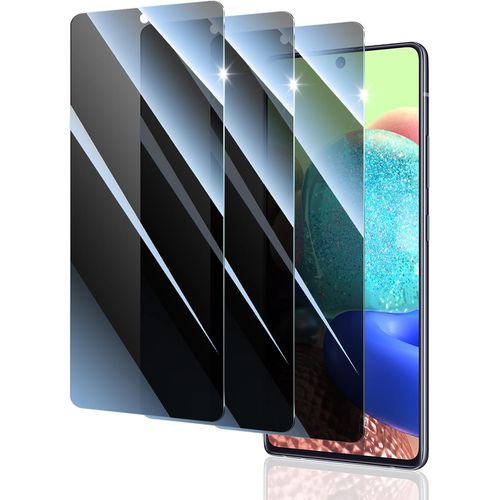 Pack Of 3 Anti-Spy Tempered Glass For Samsung Galaxy A71/A72/A73, Anti-Spy Glass Screen Protector Accessory, Scratch Resistance, 9h Hardness, No Bubbles