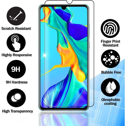 Verre Trempé [Lot De 3] Pour Huawei P30, Film Protection Écran, Dureté 9h 0,33 Mm Hd Glass [Sans Bulles D'air][Résistant Aux Rayures][Garantie À Vie]