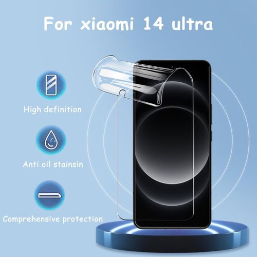 Protection D'écran Pour Xiaomi 14 Ultra Non-Verre Trempé,4 Pièces Protecteur D'écran Film Flexible + 1 Pièces Arrière Caméra Verre Trempé,Haute Définition Protection Pour Xiaomi 14 Ultra