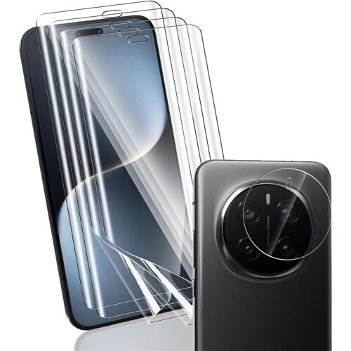 Protection d'¿¿cran pour Honor Magic 7 Pro Non-Verre Tremp¿¿, 4 Pi¿¿ces Protection d'¿¿cran Film Flexible + 1 Pi¿¿ces Arri¿¿re Cam¿¿ra Verre Tremp¿¿, Haute d¿¿finition pour Honor Magic 7 Pro