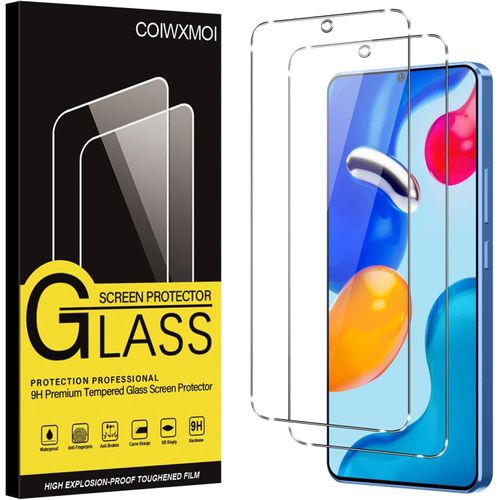 Verre Trempé Pour Xiaomi Redmi Note 11/Note 11s [2 Pièces], Film De Protection Écran Dureté 9h Anti Rayures Avec Haute Transparent Sans Bulless Hd Haute Protecteur D'écran Pour Redmi Note 11