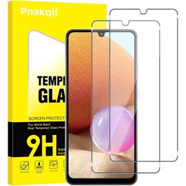 Lot De 2, Verre Trempé Compatible Avec Samsung Galaxy A32 4g 6.4"", Film Protection Écran Sans Bulles D'air Ultra Résistant [Hd Ultra Transparent] Dureté 9h Glass Résistant Aux Rayures