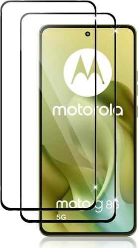 KAL-Verre Trempé Pour Motorola Moto G86, Film De Protection Écran Ultra Hd Dureté 9H, Anti Rayures, Sans Bulles, 2.5D Vitre Protecteur-Noir,2 Pièces
