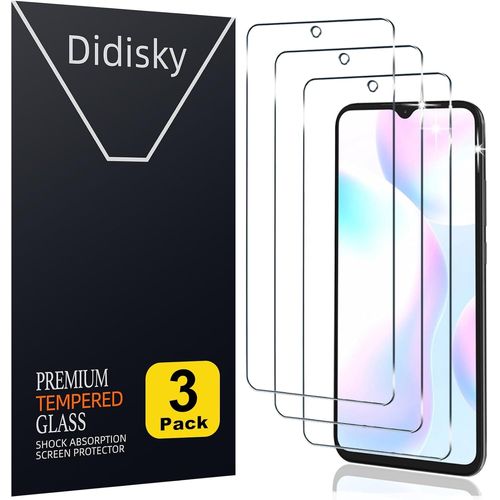 Twq-Lot De 3 Protecteur Verre Trempé Pour Xiaomi Redmi 9a, 9c,10a, 9at, 9c Nfc, Film Protection Écran, Dureté 9h, Pas De Bulles, Haute Définition