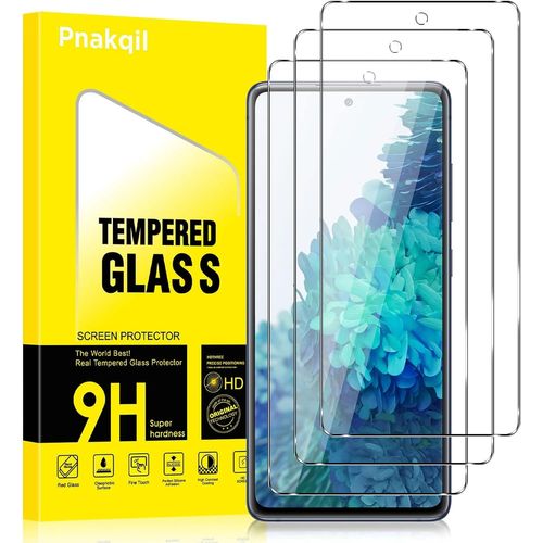 Verre Trempé Pour Samsung Galaxy S20 Fe 5g [3 Pièces],Hd Film Protecteur D'écran,9h Dureté,Ultra Transparent,Anti-Rayures,Sans Bulles,Vitre Ecran Compatible Avec Samsung Galaxy S20 Fe 5g 6.5