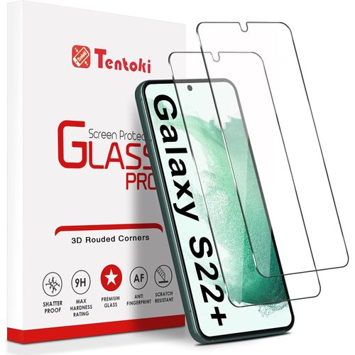 Verre Trempé Pour Samsung Galaxy S22 Plus/S22+,[2 Pièces] Hd D'écran En Verre Trempé Transparent,[Anti-Empreintes Digitales,Facile À Utiliser] Compatible Avec Samsung S22+/Plus 6.6''