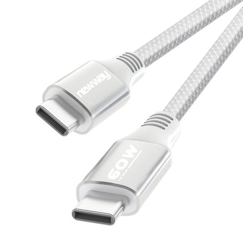 TYE-- 2024 Nouveau - Câble USB C vers USB C 60W 2 Mètres - Charge Rapide USB Type C ¿ Nylon Tressé ¿ Compatible Téléphone Portable, Tablettes, Ordinateur Portable