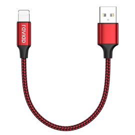 Câble Iphone Court 30Cm Chargeur Iphone, [Certifié Mfi] Nylon Cable Lightning Charge Rapide Compatible Avec Iphone 13 12 11 Pro Max Mini Xr Xs X 8 7 6 Plus 6S 6 Se 5 5S 5C- Rouge