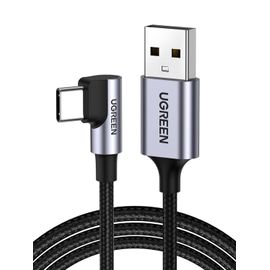 KYAOAYO-Câble Usb C Coudé Charge Rapide Câble Chargeur Usb C 3A Nylon Tressé Compatible Avec Iphone 16 Plus Pro 15 Galaxy S24 Plus Ultra S23 S22 A54 A34 Note 12 Pro 11 P60 Manette Ps5 (1M)