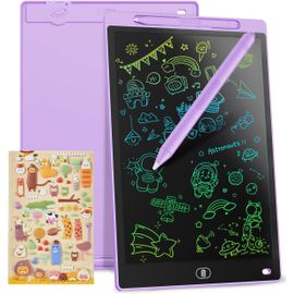 KALTD-Tablette Graphique Lcd Écriture Colorée 10 Pouces,Tableau Effaçable Portable,Cadeau Enfants,Tablette Graphique Pour Jeux Enfants 2 3 4 5 6 7 Ans Filles (Violet)