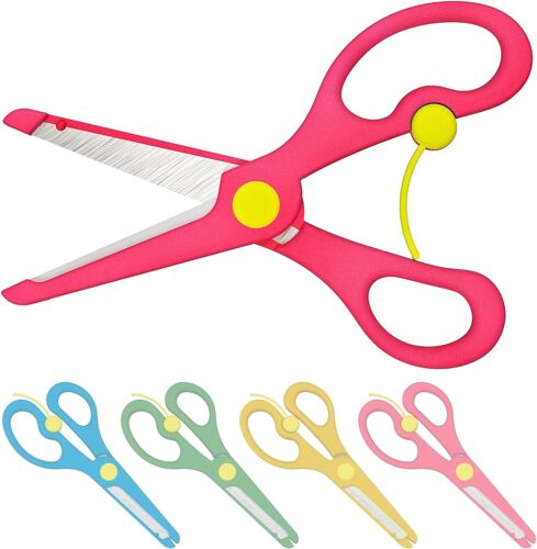 Enid Store Ciseaux Sécurisés Pour Enfants De Couleur Rouge,Bleue,Jaune Ou Verte Rot