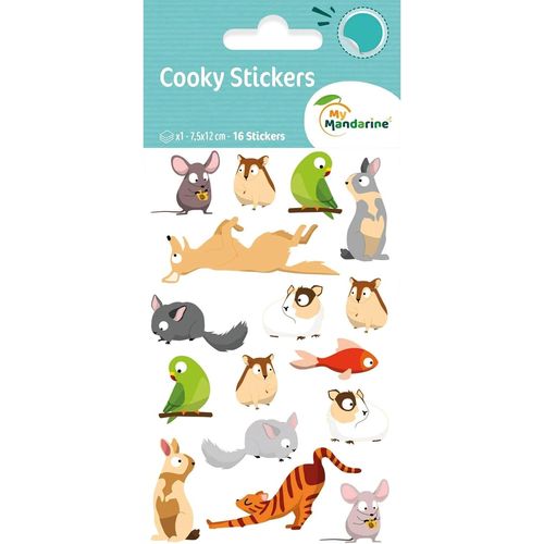 Gommettes 3d Cooky - Lot De 10 Planches 12x8 Cm - 280 Stickers - Animaux De La Ferme