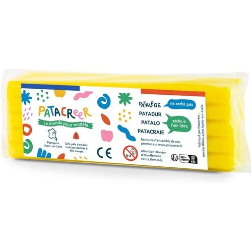 KALANKA-- Pate a modeler Made in France - Pain de 300g blanc (Jaune)