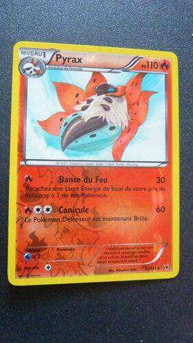 Carte Pokemon Française Rare - Pyrax - 110 Pv - Série Noir § Blanc, Nobles Victoires - En Version Reverse Brillante