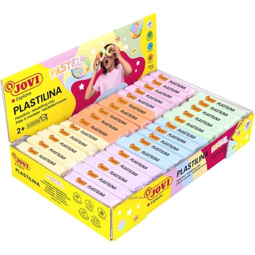 KALANKA-- PLASTILINA, pâte à modeler végétale, 30 x 50 grammes, couleurs pastel assorties, Grande plasticité, Sans gluten, Idéale pour les enfants à partir de 2 ans (70P)