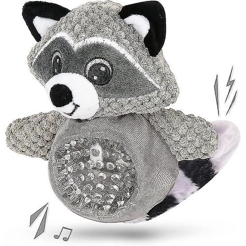 Jouet Couineur Pour Chien, Jouet À Mâcher En Forme De Renard Pour Jeux D'intérieur Et D'extérieur, Peluche Résistante, Jouets Pour Chiots En Peluche, Hw-Raton Laveur