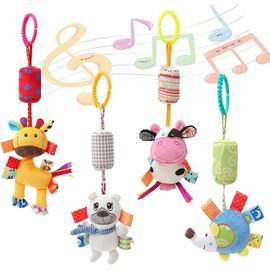 Hochet Pour Poussette, Jouet Animal, Jouet Suspendu Pour Nouveau-Né, Jouet D'activité En Peluche