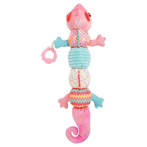 Hochet Musical En Peluche Pour Nouveau-Né, Jouet De Berceau, Animaux En Peluche, Jouet De Dentition, Jouet Éducatif, Sensoriel Et Auditif Pour Bébé, Cadeau De Fête, Rose-Rose
