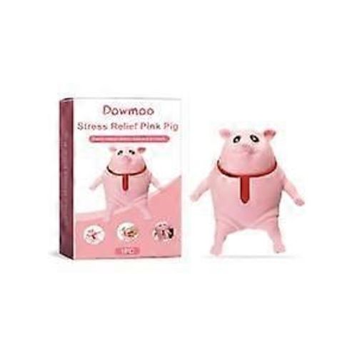 Jouet anti-stress cochon rose, jouet anti-stress cochon rose, jouet anti-stress extensible cochon, jouet anti-stress décompressant et anti-compression-1 pièce