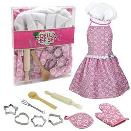 Kit de cuisine et de pâtisserie pour enfants, ensemble de vêtements de jeu de rôle de cuisinier pour petites filles, cadeau 11/20 pièces-Style 2