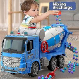 Jouet pour enfants, grande voiture à bascule, véhicule d'ingénierie en béton, camion-citerne à ciment, modèle de simulation