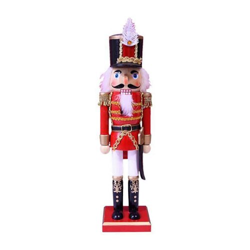 Figurine de soldat en bois de 35,6 cm, casse-noisette, décoration de Noël, décoration de maison, vacances