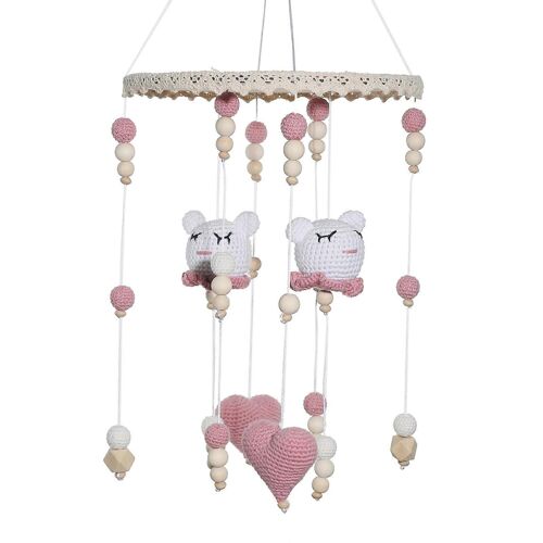 Mobile Pour Berceau, Hochet En Forme D'animal Au Crochet, Pendentif Pour Poussette, Décoration De Chambre De Bébé, Hochet Pour Bébé, Équipement De Voyage-Boîte Blanche B