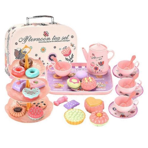 35 % De Réduction Thé Set Pour Petites Filles 43pcs Kid Party Set Jouets Maison Faire Semblant De Jouer Cadeau