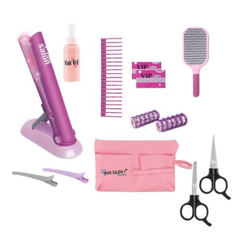 Kit de jouets pour salon de coiffure Girl Beauty, fer à lisser