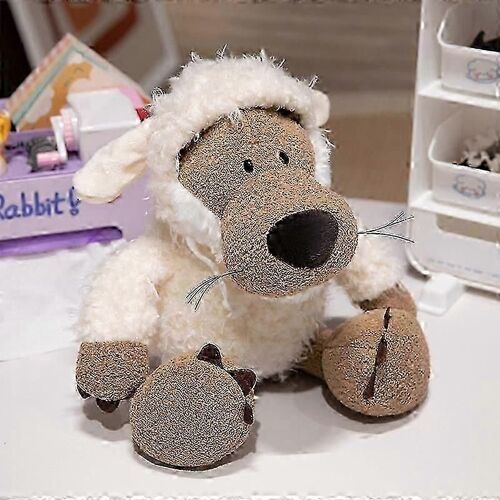 Peluches loup déguisées, poupées en peluche, poupées en tissu pour enfants, poupées loup en peau de mouton, cadeau pour filles