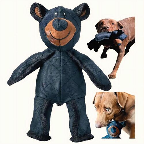Unbreakable Teddy Bear Dog Toy 2.0 Teddy Bear Squeaky Peluche, Chew & Fetch Toy pour toutes les tailles de chiens