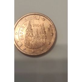 Pièce Rare De 1 Centime D'Euro De 2004. Espagne. Bon Etat.