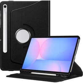 Coque Pour Samsung Galaxy Tab S10 Fe 10.9 Pouces 2025/Tab S9 Fe 10.9¿/S9 11 2023 - [Rangement De Stylet] Coque Rotative À 360° Housse Étui Pivotant, Noir